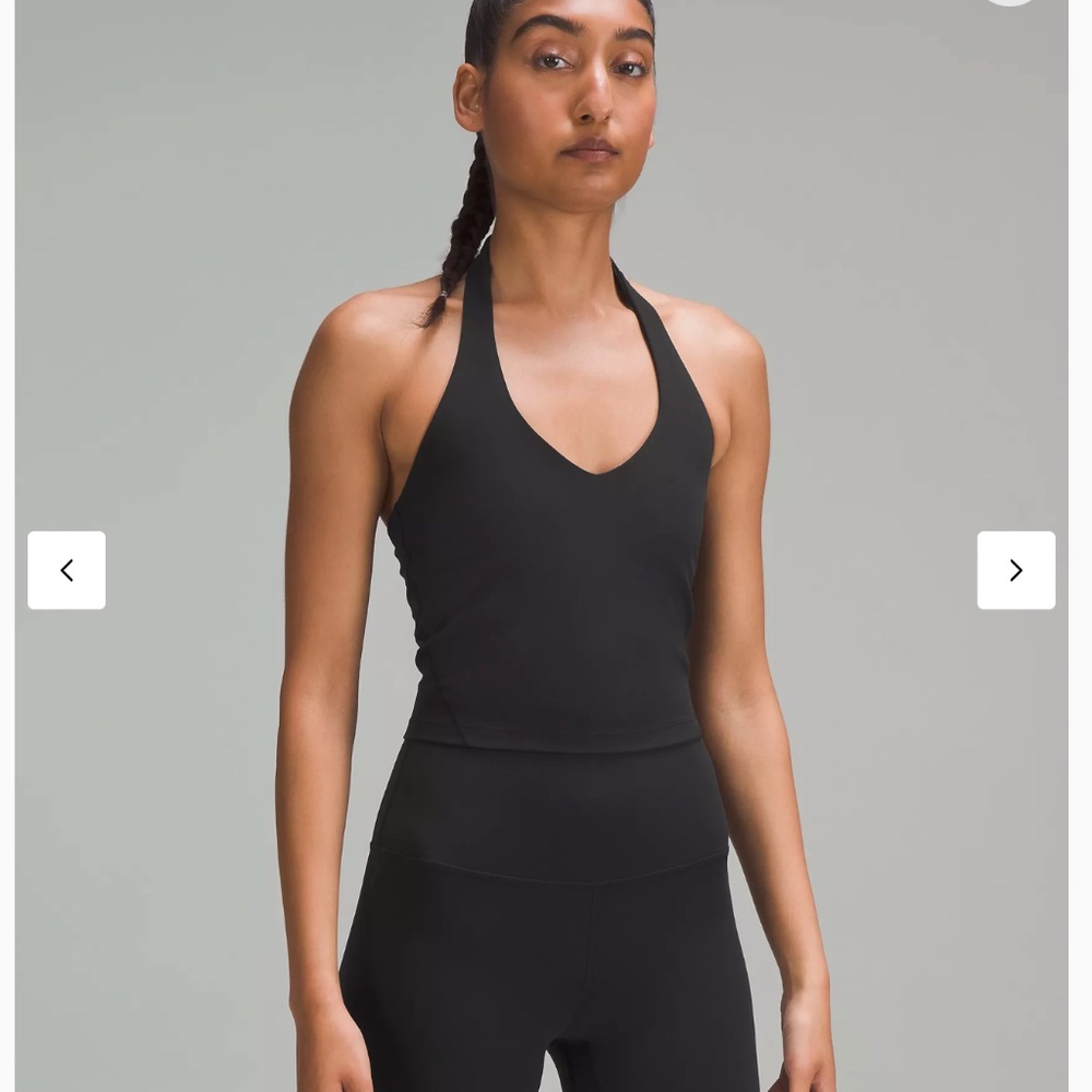 Lululemon Align Halter Tank Top Size 8 in Black